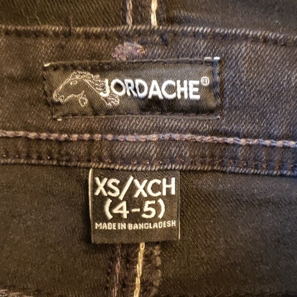 Jordache Bling Distressed Overalls 4-5 Stretch EUC - Picture 7 of 9